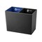 Hapco Elmar Essential Dual Chamber Vegan Leather 18 Quart Rectangular Wastebasket, Black, 6PK RWB118BLK - alternate 1