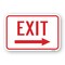 Signmission Enter- Exit Signs-Exit With Right Arrow Sign, Heavy-Gauge Aluminum, 18" H, 24" L, A-1824-25181 A-1824-25181 - alternate 1
