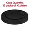 Smarty Had A Party 13" Black Round Disposable Paper Charger Plates (120 Plates), 120PK 2690-RB-CASE - alternate 5