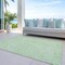 Homeroots 10' X 14' Mint Green And Ivory Abstract Washable Indoor Outdoor Area Rug 599741 - alternate 6