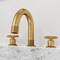 Vigo Wythe Two Handle Three-Hole Widespread Bathroom Faucet in Matte Brushed Gold VG01306MG - alternate 5