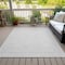 Homeroots 10' X 14' Silver And Gray Geometric Washable Indoor Outdoor Area Rug 602454 - alternate 4