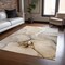 Homeroots 9' X 12' Beige Abstract Washable Non Skid Indoor Outdoor Area Rug 559674 - alternate 3