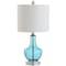 Jonathan Y Colette 20" Mini Glass LED Table Lamp, Amalfi Blue JYL1029C - alternate 4