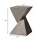 Leisuremod Glint Modern Twisted Fiberstone End Table - Weather-Resistant & Fully Assembled GST13GR - alternate 7