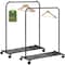Lifemaster Metal Clothes Rack, Rolling Garment Rack with Wheels, Black, 2PK LMCOATRA2X - alternate 1