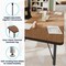 Flash Furniture Wren 60 in x 24 in Adjustable Height Activity Table, Thermal Laminate Top, Short Legs, Oak XU-A2460-REC-OAK-T-P-GG - alternate 6