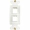 Tripp Lite SAFE-IT WALL-MOUNT INSERT 2-PORT IVORY N042DAB-002V-IV - alternate 2