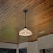 Jonathan Y Jasper 12.25" 1-Light Farmhouse Industrial Indoor/Outdoor Iron LED Pendant, Matte Almond JYL7611J - alternate 5