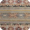 Homeroots 8' Rust Gray And Gold Round Tribal Washable Indoor Outdoor Area Rug 615418 - alternate 2