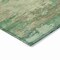 Homeroots 8' Teal Blue Beige And Denim Blue Round Abstract Washable Indoor Outdoor Area Rug 630749 - alternate 4