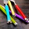 Gibson Home Santoro 20-Piece Stainless Steel Flatware Set with Hanging Rack inAssorted Colors 75095652M - alternate 2