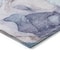 Homeroots 8' Round Blue Round Abstract Washable Non Skid Indoor Outdoor Area Rug 559663 - alternate 3