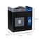 Commercial Zone Products Avante Series Dual Stream Black Trash/Recycling 55 Gallon and 30 Gallon Containers w/ Open Top 787203MSA - alternate 3