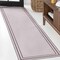 Jonathan Y Sloane Classic 2-Stripe Border Non-Slip Washable Light Purple/Dark Purple 2ft x 8ft Runner Rug WSH125D-28 - alternate 4