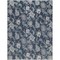 Homeroots 8' X 10' Navy Blue Sky Blue And Ivory Floral Indoor Outdoor Area Rug 550240 - alternate 1