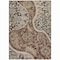 Homeroots 5' X 8' Brown Beige And Tan Floral Medallion Washable Indoor Outdoor Area Rug 603174 - alternate 6