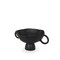 Homeroots 11" Black Metal Round Pedestal Centerpiece Bowl 609354 - alternate 4
