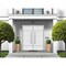 Vdomdoors Steel Double Doors Deux 1705 White Enamel Stainless Inserts Single Modern Painted DEUX1705DEXD-BEM-RH-W72 x H80 - alternate 4