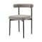 Homeroots Set of Two Gray And Black Upholstered Polyester Open Back Dining Side Chairs 569406 - alternate 6