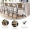 Flash Furniture Lila  Commercial Grade Medium Brown Rattan Indoor-Outdoor Restaurant Barstool, PK4 4-SDA-AD632032R-DK-BN-GG - alternate 8