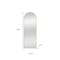 Homeroots 70" Gold Metal Arch Wall Mounted Leaning Or Freestanding Framed Full Length Mirror 719122 - alternate 3