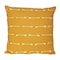 Homeroots 18" Yellow Striped Cotton Throw Pillow With Texture 548955 - alternate 2