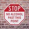 Signmission Stop No Alcohol Past This Point, 10 inch X 10 inch, Aluminum Metal Signs, 2PK OC-A-2PACK-10-222 - alternate 3