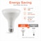 Euri Lighting BR30 LED Flood Bulb, 9W, 810 lm, 65W Eq., 2700K, E26, Dimmable, CEC/JA8, UL EB30-9W5020cec - alternate 1