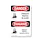 Signmission Safety Sign, OSHA Danger, 10" Height, Forklift Traffic Be Alert Bilingual OS-DS-D-710-VT-1265 - alternate 1