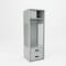 Pucel Athletic Gear Locker, 24 in W x 72 in H x 24 in D, 2 Drawers, Top Cabinet, Gray GL-2472-24-DR2-T - alternate 1