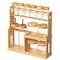 Basicwise 3-Tier Bamboo Spice Rack with 6 Spice Shaker Bottles, 4 Airtight Jars and 2 Soy Sauce or Olive QI004708 - alternate 4