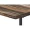 Homeroots 47" Brown and Black Wood and Metal Sled Computer Desk 489846 - alternate 6