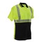 Reflective Apparel ANSI Type R Class 2 Short Sleeve Polo Shirt with 3M Scotchlite Comfort Trim 342CT-LB-LG - alternate 3