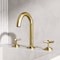 Vigo Jewel Two Handle Three-Hole Widespread Bathroom Faucet with Cross Handles in Matte Brushed Gold VG01308MG - alternate 3