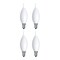 Bulbrite 40-Watt Dimmable (E12) Candelabra Screw Base Milky Filament CA10 LED Light Bulb, 3000K, 4PK 862690 - alternate 1
