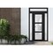 Vdomdoors Front Exterior Prehung FiberGlass Door Frosted Glass / Manux 8552 Matte Black / 2 Sidelight and Tra MANUX8552EXD-BLK-W14+30+14 x H80+14-RH - alternate 3