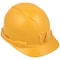 Klein Tools Hard Hat, Non-vented Cap Style, PC/ABS, 4-Point Point Ratchet, Yellow 60535 - alternate 7