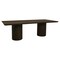 Homeroots 96" Dark Brown Solid Wood Double Pedestal Base Dining Table 611872 - alternate 3