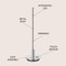 Jonathan Y Keira 16.5" LED Integrated Table Lamp, Chrome JYL7002A - alternate 3