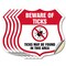Signmission Beware Of Ticks Shield Sign Ticks May Be, 4 inch X 4 inch, Vinyl Decal, 5PK SHI-D-5PACK-4-362 - alternate 1