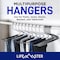 Lifemaster Metal Pants Hanger Set, Non-Slip, Space-Saving, Rubber-Coated, Black, 20PK LMHNMT22 - alternate 5