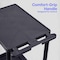 Luxor Utility Cart with Deep Lipped & Lipped Plastic Shelves, 300 lb Load Capacity, 3 Shelves, 24 in L STC211-B - alternate 7