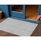 Homeroots 3' X 5' Silver Gray And Ivory Floral Washable Indoor Outdoor Area Rug 582374 - alternate 1