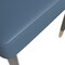 Leisuremod Allure Modern Dining Chair In Yale Blue Fabric and Oak Wood Legs AC49BU - alternate 5