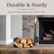 Lavish Home 5 Piece Fireplace Tools Set Indoor Outdoor Accessories Set with Poker, Brush, Shovel, Firewood Rack 80-FPTS-18 - alternate 5