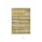 Homeroots 9' X 12' Gold Wheat And Ivory Striped Washable Indoor Outdoor Area Rug 613282 - alternate 4