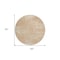 Homeroots 8' Coral And Salmon Round Abstract Washable Indoor Outdoor Area Rug 588776 - alternate 4