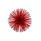 Homeroots Set of Two Red Iron Decorative Spiky Sphere Tabletop Sculpture, 2PK 568888 - alternate 3