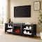 Crosley Ronin Low Profile Fireplace Tv Stand For 75+ Inch Tv KF100969BK - alternate 5